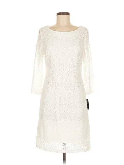 Pre-owned Rn Studio By Ronni Nicole Cocktail Dress In White