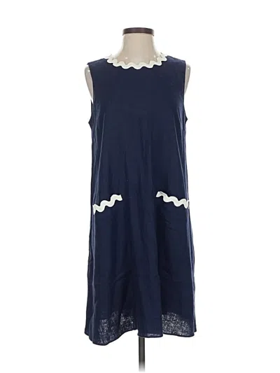Pre-owned Sail To Sable Casual Dress In Blue