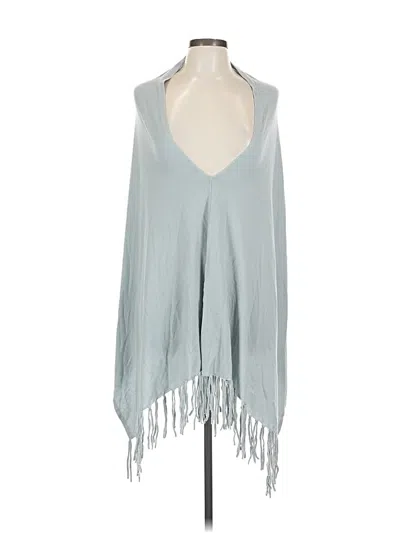 Pre-owned Love Stitch Poncho In Blue