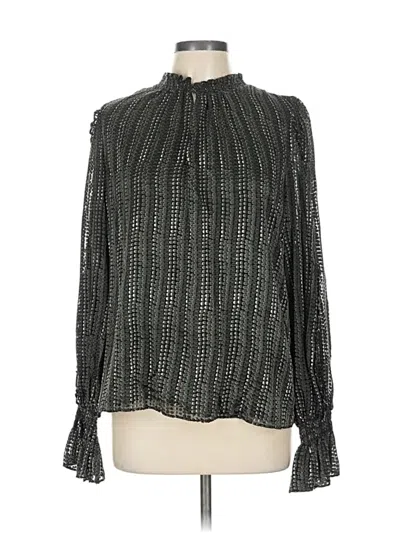 Pre-owned Ramy Brook Long Sleeve Blouse In Green