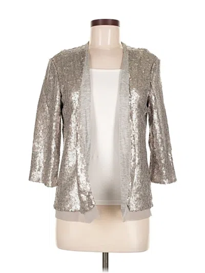 Pre-owned Chelsea28 Cardigan Sweater In Silver