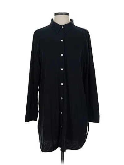 Pre-owned Goldie Long Sleeve Button Down Shirt In Black