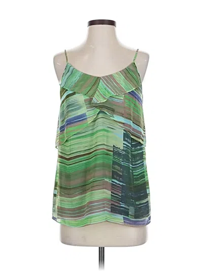Pre-owned Cabi Sleeveless Blouse In Green