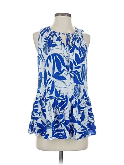 Pre-owned Rachel Zoe Tjx Sleeveless Blouse In Blue