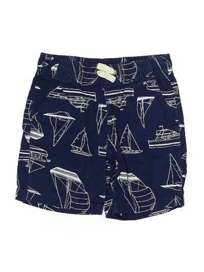 Pre-owned Lands' End Kids'  Board Shorts In Blue