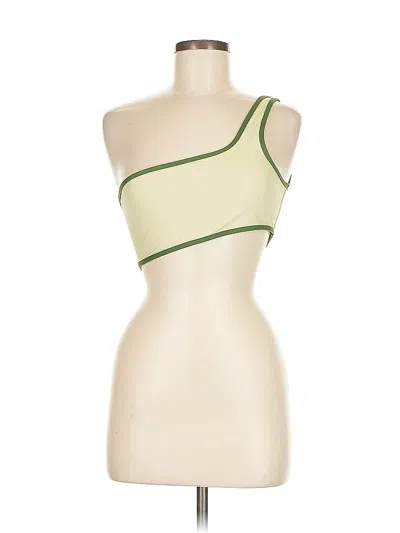 Pre-owned Weworewhat Tube Top Green One Shoulder Neckline Tops