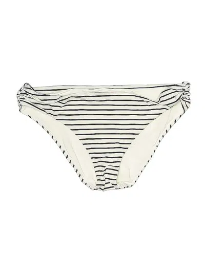 Pre-owned Victoria's Secret Swimsuit Bottoms In White