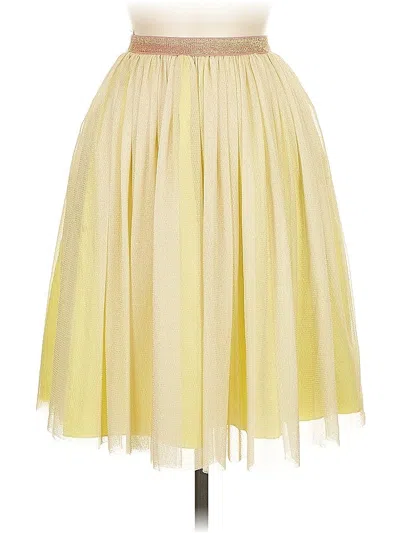Pre-owned Truce Formal Skirt In Yellow