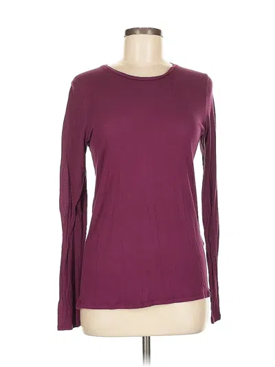 Pre-owned Banana Republic Long Sleeve T-shirt In Purple