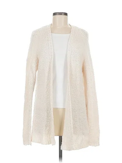 Pre-owned Hollister Cardigan Sweater In White