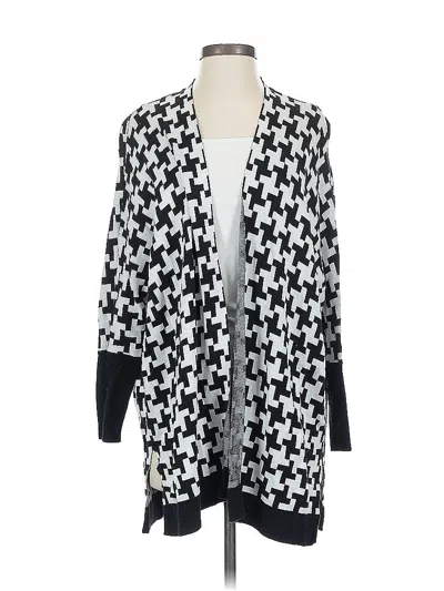 Pre-owned Chico's Cardigan Sweater In Black