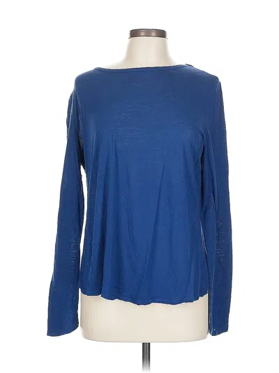 Pre-owned Nanette Lepore Long Sleeve T-shirt In Blue