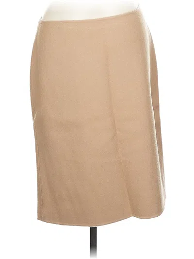 Pre-owned Talbots Wool Skirt In Brown