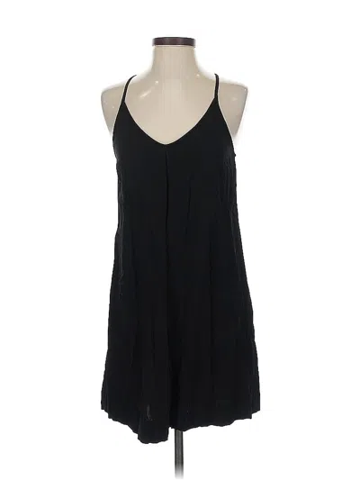 Pre-owned Michael Stars Sleeveless Top Black Halter Neckline Tops