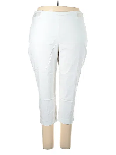 Pre-owned Jm Collection Casual Pants In White