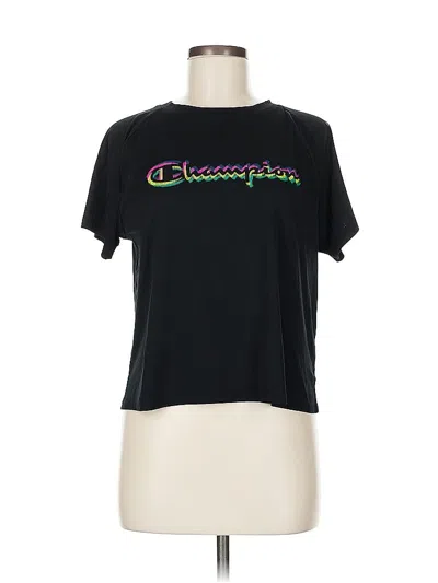 Pre-owned Champion Short Sleeve T-shirt In Black