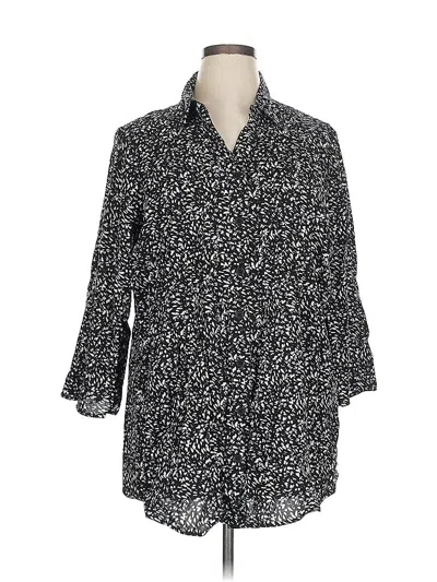 Pre-owned Woman Within Casual Dress In Black