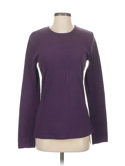 Pre-owned Cuddl Duds Pullover Sweater In Purple