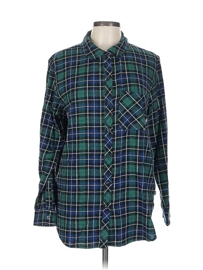 Pre-owned Gap Long Sleeve Button Down Shirt In Blue