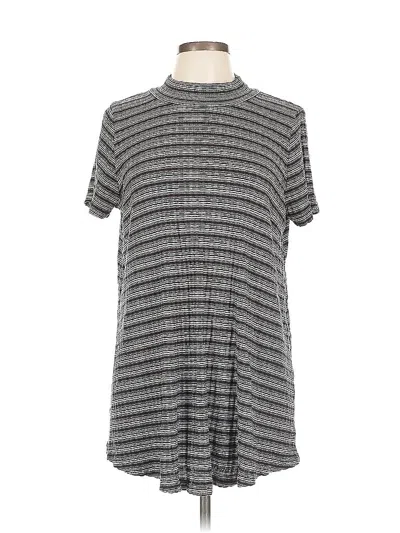 Pre-owned French Laundry Short Sleeve Turtleneck In Gray