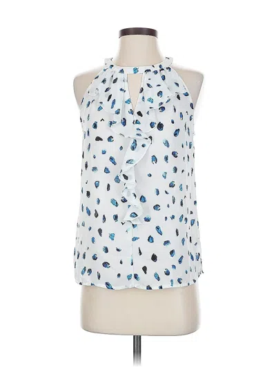 Pre-owned Sioni Sleeveless Blouse In White