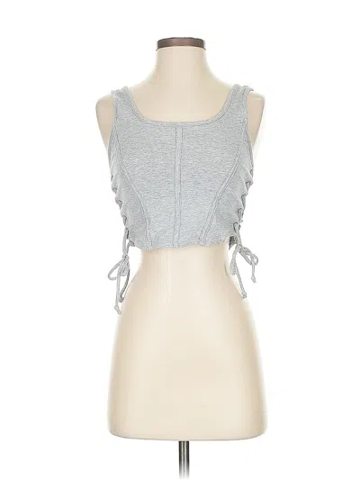 Pre-owned Ambiance Tank Top Gray Strapless Neckline Tops
