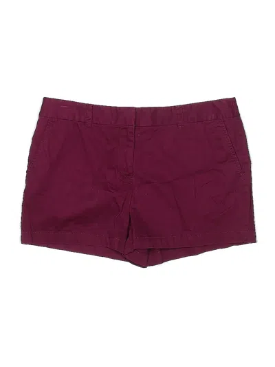 Pre-owned Ann Taylor Loft Outlet Shorts In Burgundy