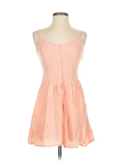 Pre-owned Divided By H&m Casual Dress In Pink