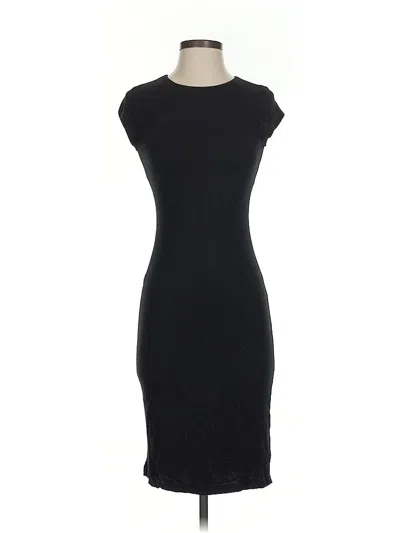Pre-owned Velvet Torch Cocktail Dress In Black