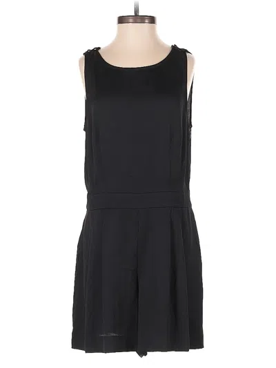 Pre-owned Ann Taylor Loft Romper In Black