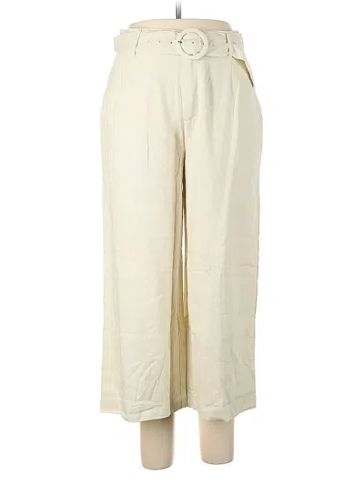Pre-owned G By Giuliana Rancic Linen Pants In White
