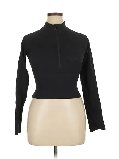 Pre-owned Danskin Turtleneck Sweater In Black