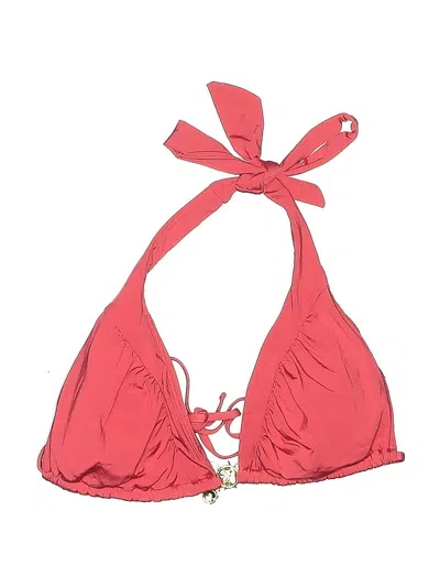 Pre-owned Abs By Allen Schwartz Swimsuit Top Pink Swimwear