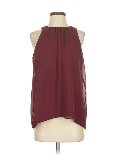 Pre-owned Vince Camuto Sleeveless Blouse In Burgundy