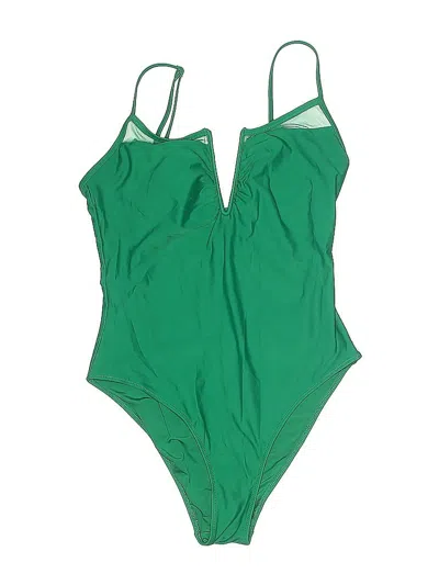 Pre-owned Aerie One Piece Swimsuit In Green
