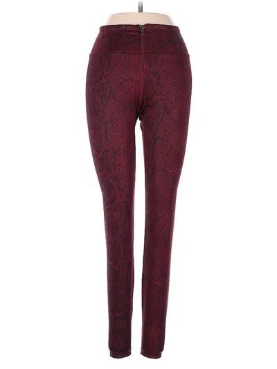 Pre-owned Nike Active Pants In Burgundy