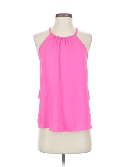 Pre-owned Lush Sleeveless Blouse In Pink