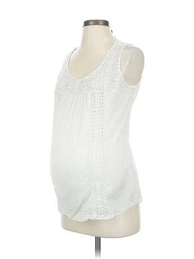Pre-owned Old Navy - Maternity Sleeveless Blouse In White