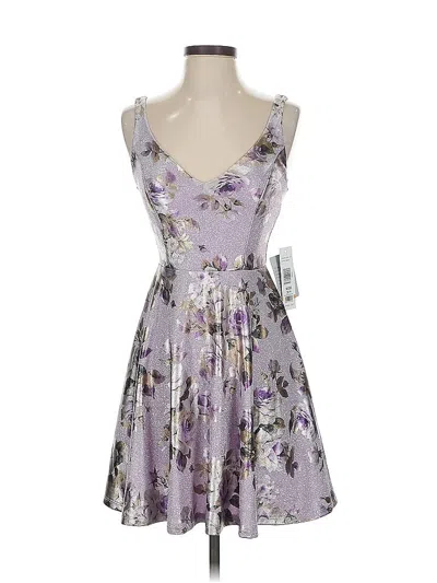 Jump Cocktail Dress In Purple