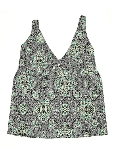 Pre-owned Swimsuits For All Swimsuit Top Green Paisley Pattern Swimwear