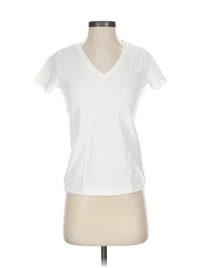 Pre-owned Talbots Short Sleeve T-shirt In White