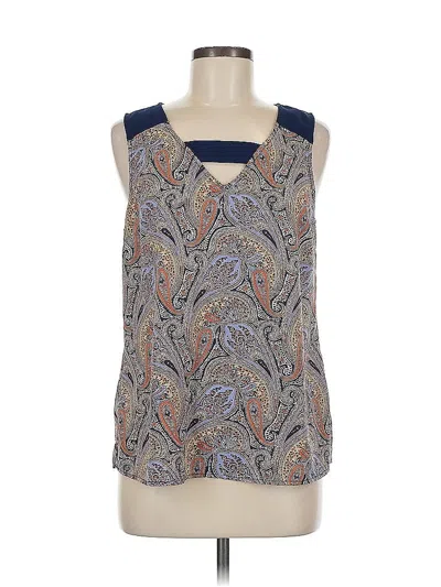 Pre-owned Skies Are Blue Sleeveless Blouse In Blue