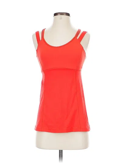 Pre-owned Lululemon Athletica Active Tank Top In Red