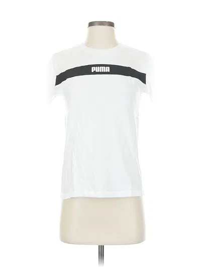 Pre-owned Puma Short Sleeve T-shirt In White