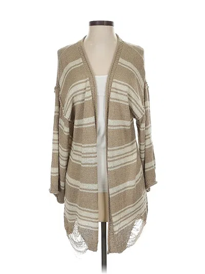 Pre-owned Pol Cardigan Sweater In Brown