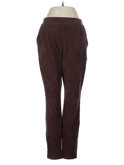 Pre-owned Lands' End Casual Pants In Brown