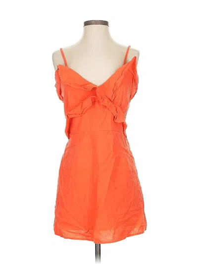 Pre-owned Assorted Brands Cocktail Dress In Orange