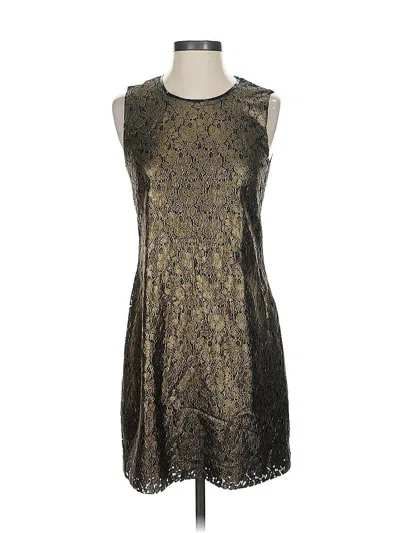 Pre-owned T Tahari Cocktail Dress In Gold