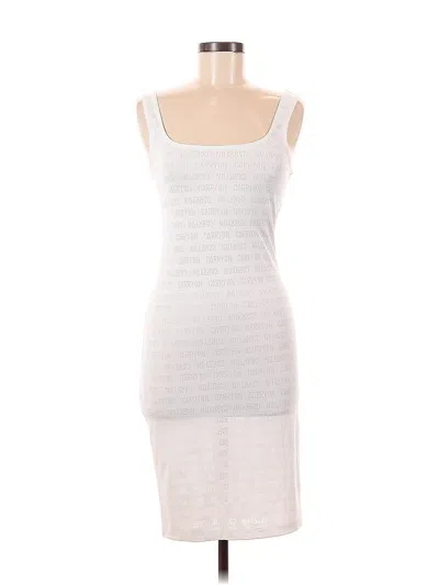 Pre-owned Gabrielle Union New York And Company Cocktail Dress In White