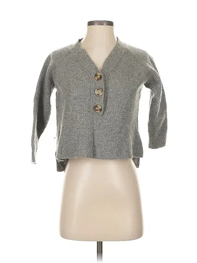 Pre-owned Madewell Pullover Sweater In Gray